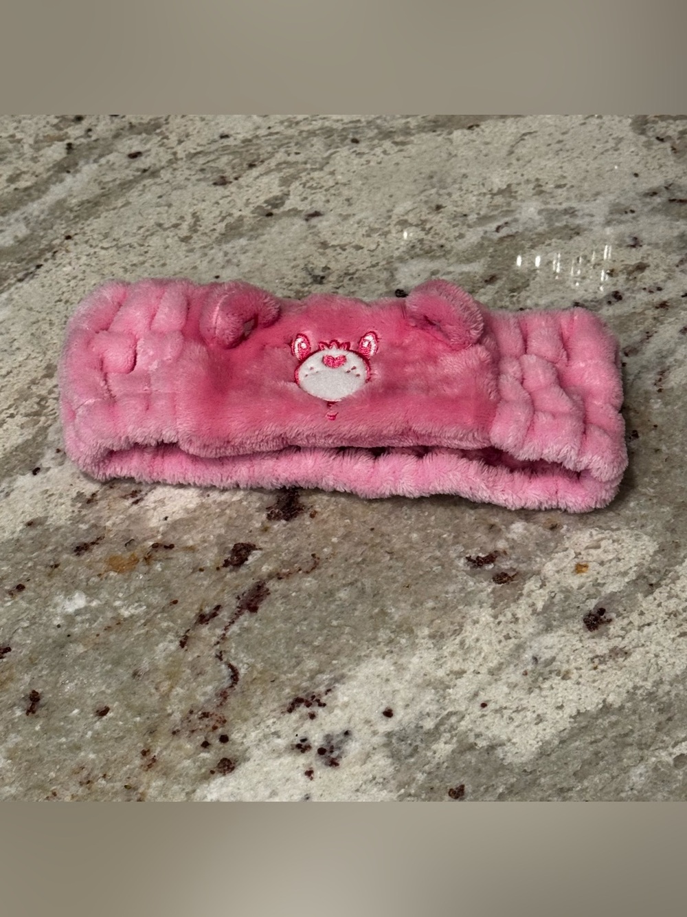 Care Bears Pink Plush Ear Headband with Embroidered Bear